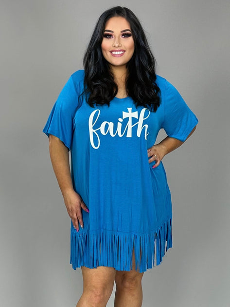 New PLUS SIZE Womens AQUA BLUE HIGH HI LOW RUFFLE TUNIC SHIRT TOP 1X 2X 3X  USA