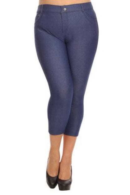 BT-99 {My Personal Best} Navy/Ice Blue Dip-Dye Joggers PLUS SIZE