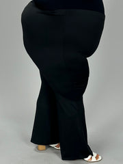 BT-L {Working Together} Black Flared Pants CW EXTENDED PLUS SIZE 1X 2X 3X 4X 5X