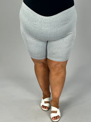 BT-M {Push Yourself} Grey Biker Shorts CW EXTENDED PLUS SIZE 5X