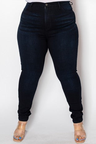 BT {Aphrodite} Dark Navy Denim Skinny Jeans PLUS SIZE