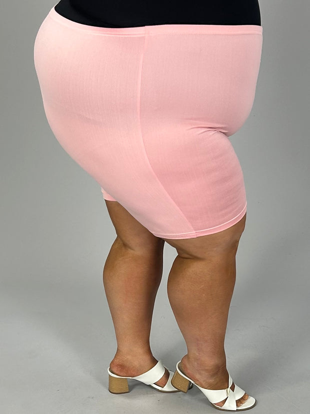 BT-H {Slowly I Turn} Pink Biker Shorts CW EXTENDED PLUS SIZE 5X