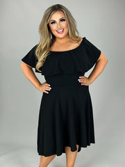 SALE!! LD-C {Time For Love} Black Hi/Low Dress PLUS SIZE 1X 2X 3X