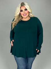 SALE!! 50 SLS-C {The New Staple} Hunter Green "Buttersoft" Top EXTENDED PLUS SIZE 1X 2X 3X 4X 5X 6X