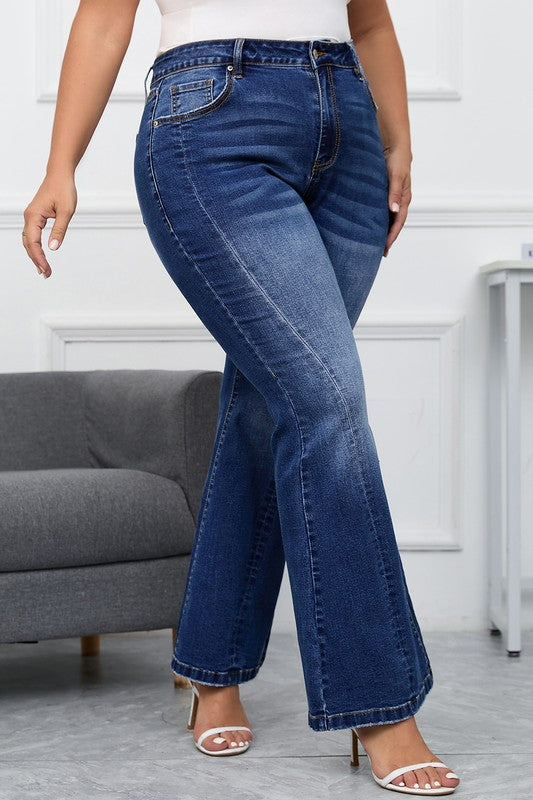 BT {Judy Blue} Dark Blue Denim High Waisted Jeans