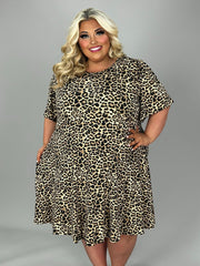 SALE!! 31 PSS-Y {Just Like A Leopard} Leopard Print Dress EXTENDED PLUS SIZE 3X 4X 5X