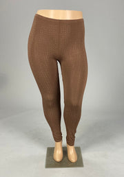 SALE!! BT {Studded Beauty} Brown Rhinestone Vocal Leggings PLUS SIZE 1X 2X 3X