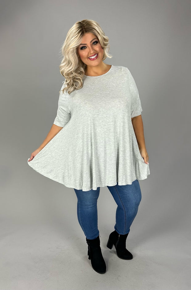 83 SSS {No Approval Needed} Grey Oversized Wide Neck Top PLUS SIZE 1X 2X 3X