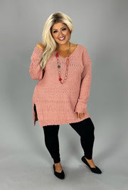 SALE!! SLS-P {Good Times} "UMGEE" Long Popcorn Tunic  Split Sides