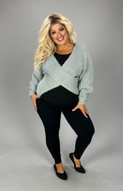 SALE!! SD (Show Stopper) Cropped Gray/Gold Sweater