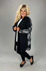 1-24 OT {Lace All Day} VOCAL Black Lace Cardigan PLUS SIZE XL 2X 3X