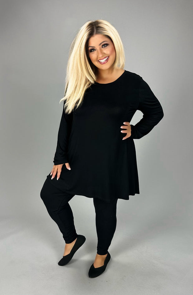 SALE!! 50 SLS-A {The New Staple} Black "Buttersoft" Top  PLUS SIZE 1X 2X 3X 4X 5X 6X