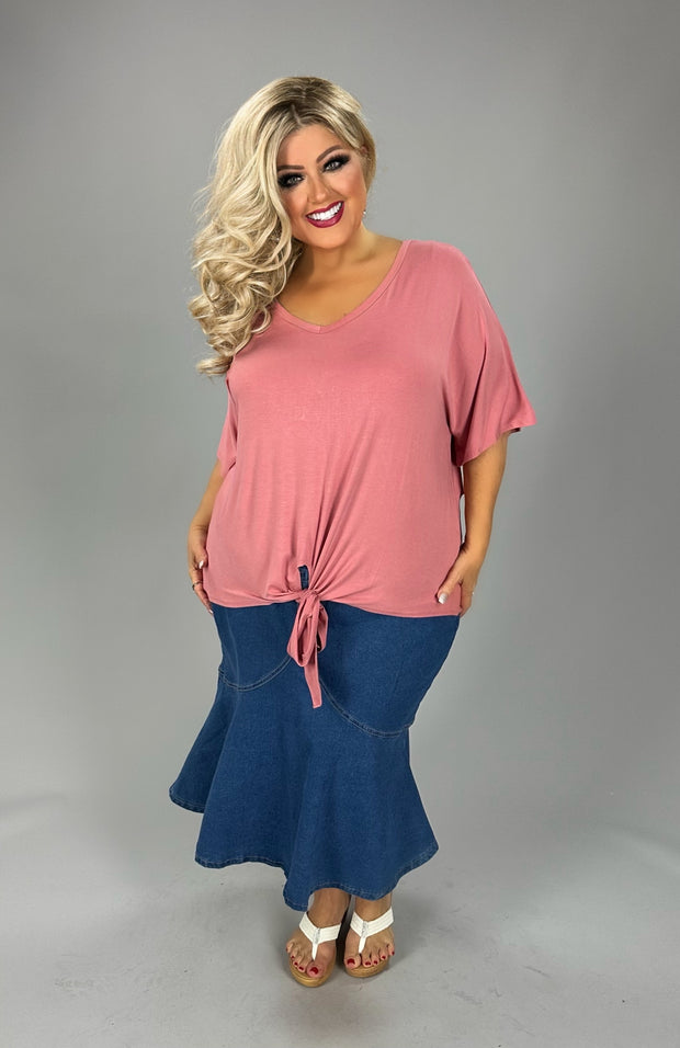 BT {In Her Own World} Med Blue Flared Hem Denim Skirt CW PLUS SIZE XL 2X