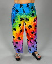 SALE!! CW BT Bright Multi-Color Paw-Print Pants w/Pockets