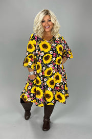 73 PSS {Obsessed With Sunflower} Yellow Sunflower Dress EXTENDED PLUS SIZE 4X 5X 6X