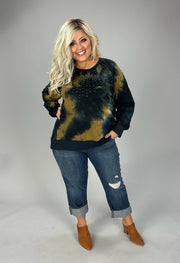 SALE!! 45 PLS {For The Record} VOCAL Camel Teal Sweatshirt PLUS SIZE XL 2X 3X