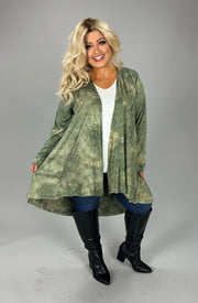 SALE!! 1-35 OT {See Me Clearly} VOCAL Olive Cardigan w/Studs PLUS SIZE XL 2X 3X