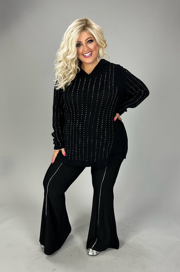 SALE!! 82 BT {Genuine Soul} VOCAL Black Rhinestone Lined Pants PLUS SIZE XL 2X 3X