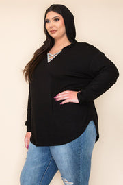 40 SD {Ain't About You} VOCAL Black Hoodie w/Rhinestone Neck  Detail PLUS SIZE XL 2X 3X