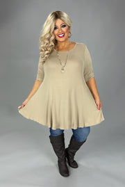 84 SSS {No Approval Needed} Beige Oversized Wide Neck Top PLUS SIZE 1X 2X 3X 4X 5X