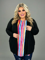 1-79 OT-C {All For You} BLACK Long Sleeve Cardigan CURVY BRAND!!!  EXTENDED PLUS SIZE 1X 2X 3X 4X 5X 6X (May Size Down 1 Size)