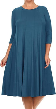 31 SQ {Playing For Keeps} Jade Pleated A-Line Dress PLUS SIZE 1X 2X 3X