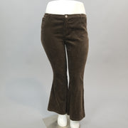 BT-R {The Choice Is Yours} Brown Corduroy Bell-Bottom Pants PLUS SIZE