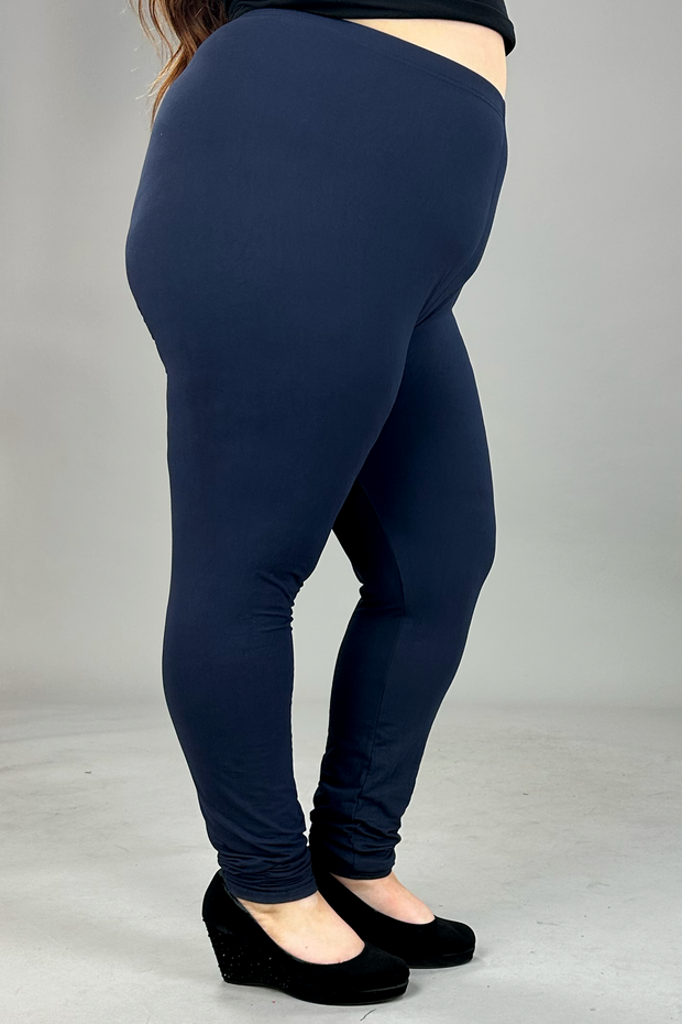 LEG-2 {On The Run} Black Leggings W/Side Pockets PLUS SIZE XL 1X 2X 3X –  Curvy Boutique Plus Size Clothing