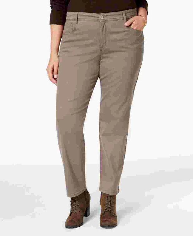 SALE!! BT-U   M-109   {Style & Co} Brown Slim Leg Jeans Retail $59.00 PLUS SIZE 14W