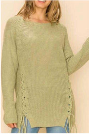 SALE!! 36 SLS-E {Believe Me} Light Olive Sweater PLUS SIZE 1X/2X  2X/3X