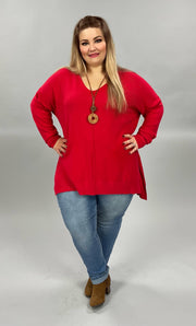 SALE! 27 SLS-C {Simple Adventures} Ruby Long Sleeve Tunic PLUS SIZE 1X 2X 3X