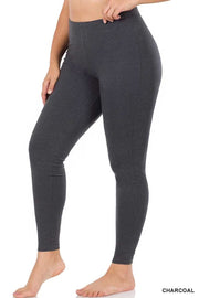 LEG-C {Embrace Change} Americano Cotton Full Length Leggings PLUS SIZE –  Curvy Boutique Plus Size Clothing