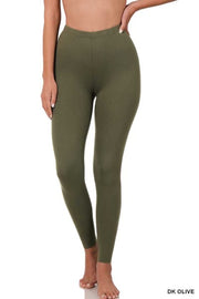 LEG-X  {Pursuit Of Comfort} Olive Full Length Leggings EXTENDED PLUS SIZE 3X/5X