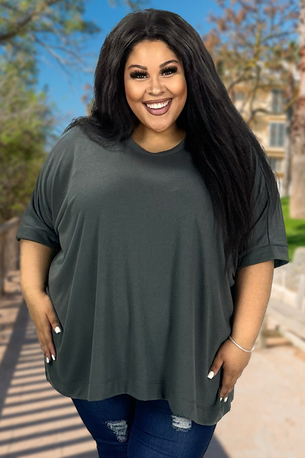 Plus Size Black Oversized T-Shirt