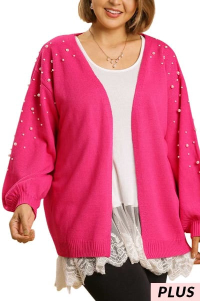 18 OT-B {Jazzy Pink} Umgee Neon Sweater PLUS SIZE – Curvy Boutique Clothing