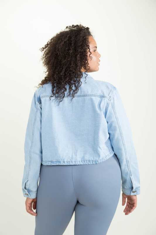 38-OT-F{My Hero]  Light Blue Denim Jacket