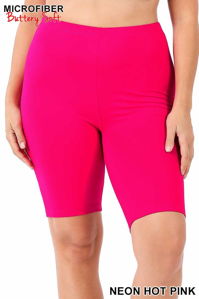 Neon biker shorts hot sale plus size