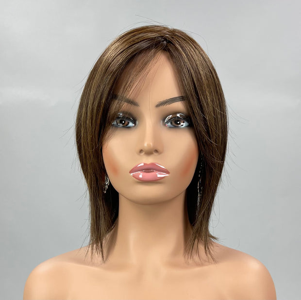 "Cold Brew Chic" (English Toffee) HAND-TIED BELLE TRESS Luxury Wig