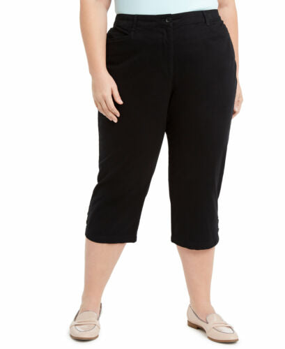 BT-Y M-109 {Charter Club} Black Cropped Pants Retail $79.50 PLUS SIZE –  Curvy Boutique Plus Size Clothing